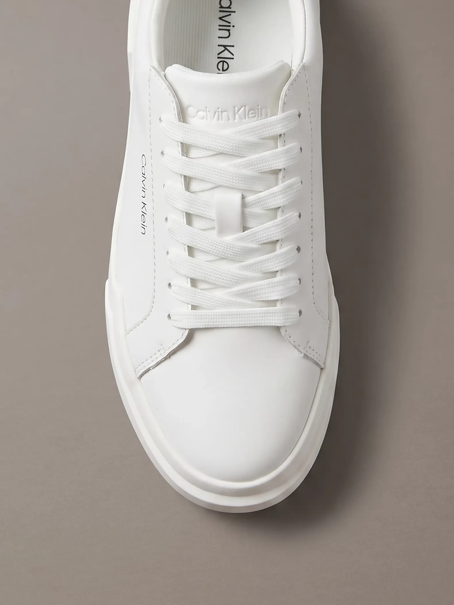 Leren duurzame chunky sneakers met grip