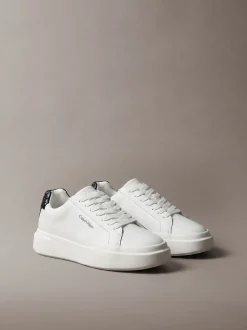 Leren duurzame chunky sneakers met grip
