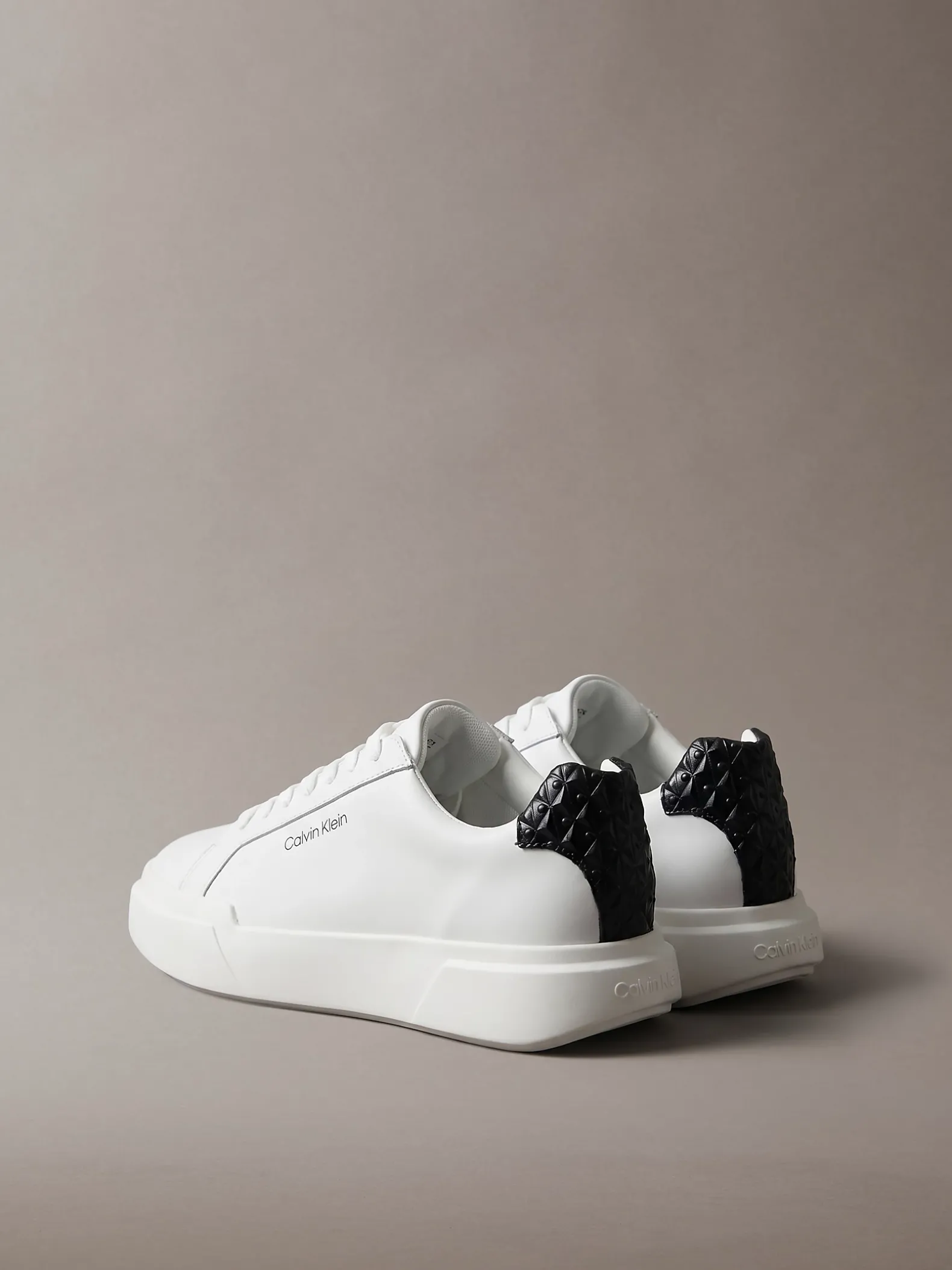 Leren duurzame chunky sneakers met grip