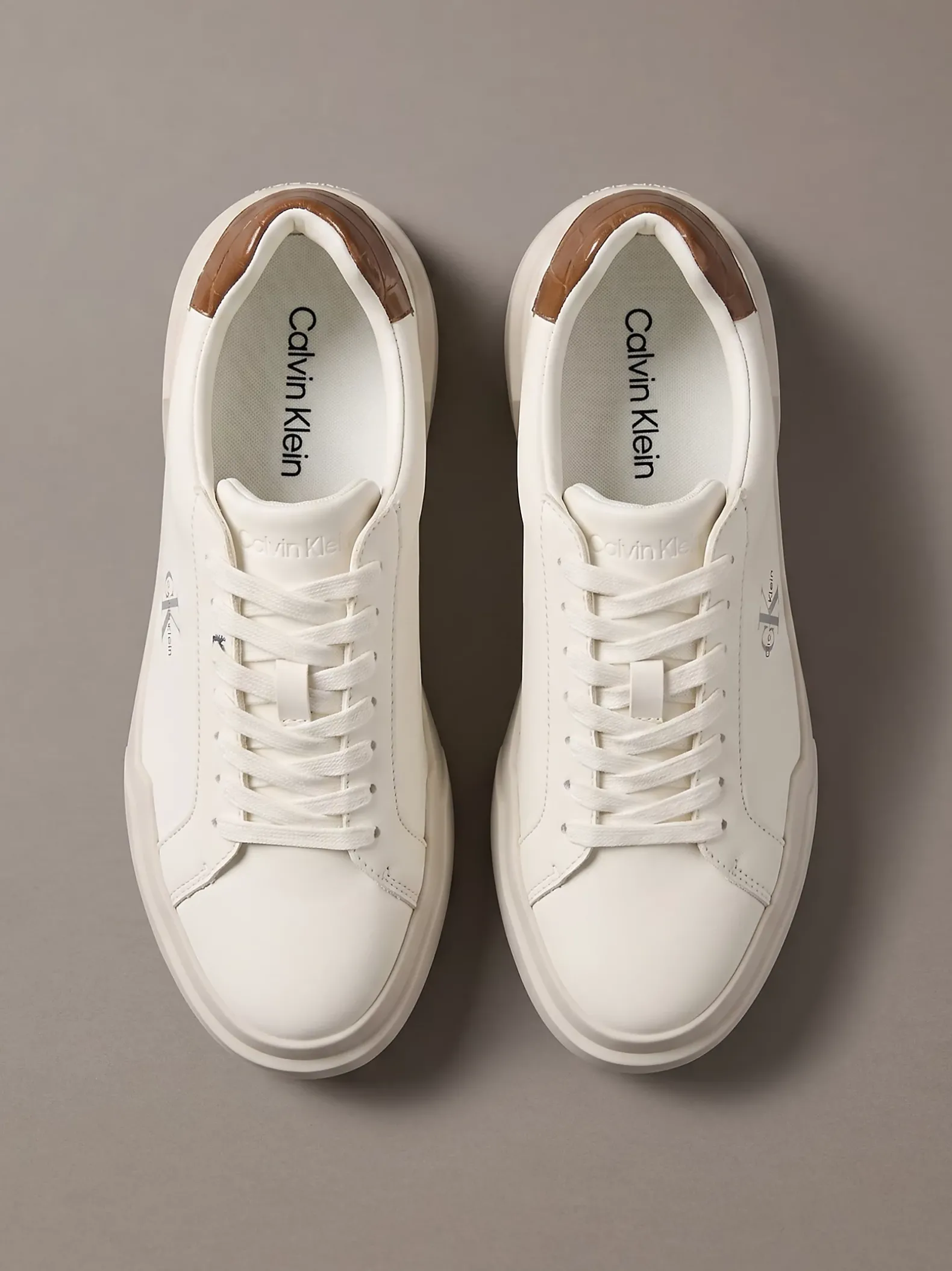 Leren duurzame chunky sneakers met grip