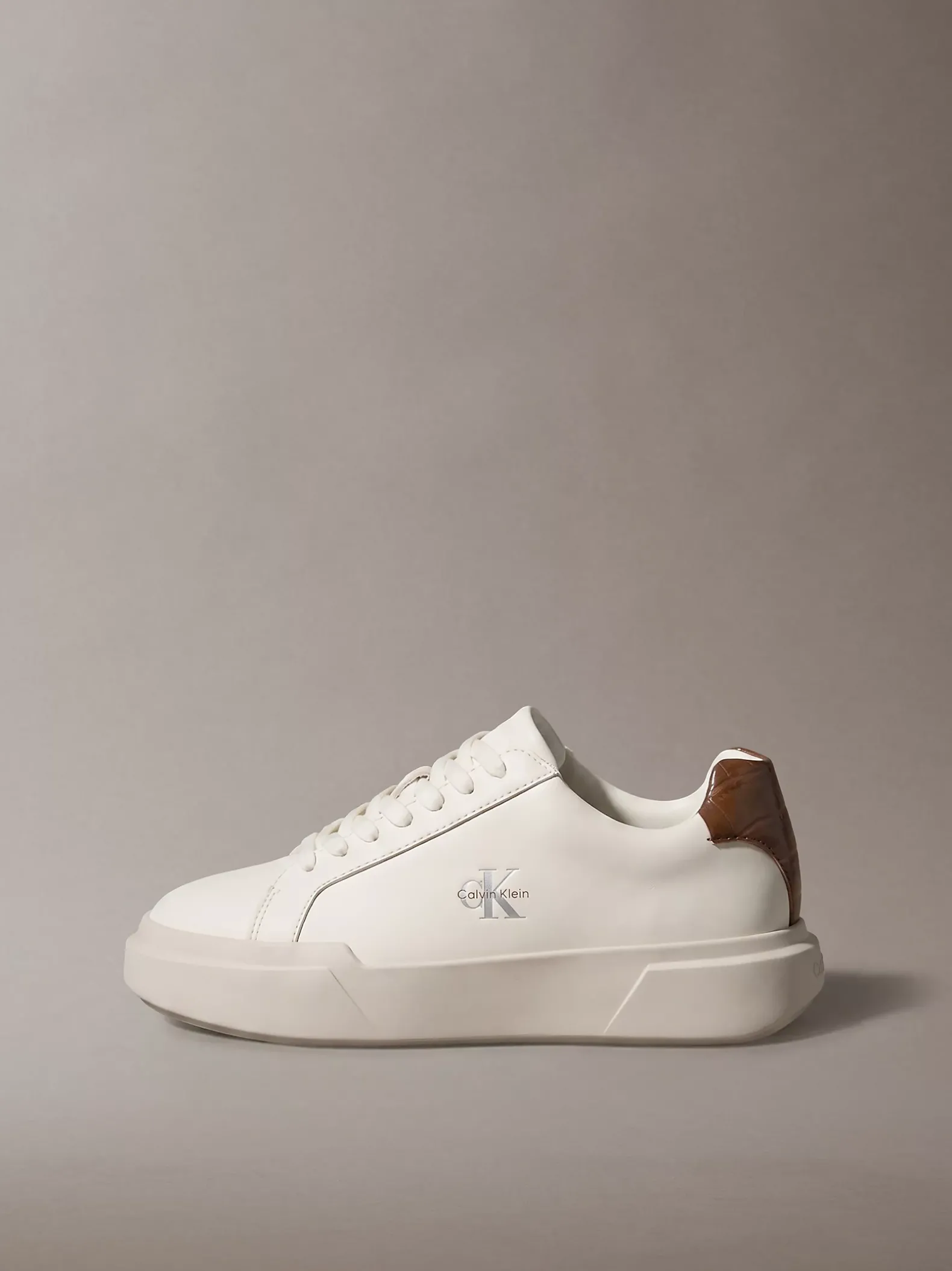 Leren duurzame chunky sneakers met grip