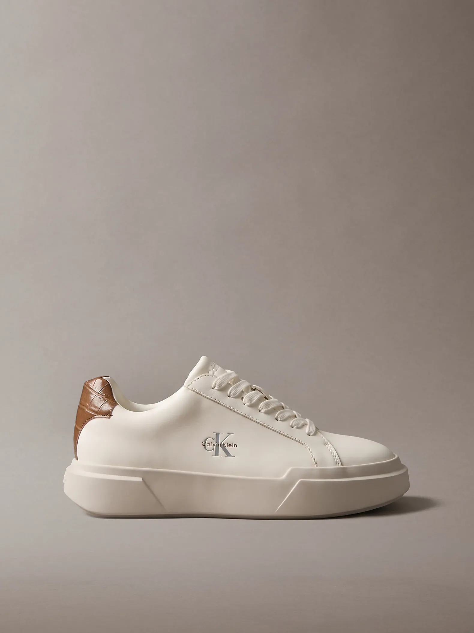 Leren duurzame chunky sneakers met grip