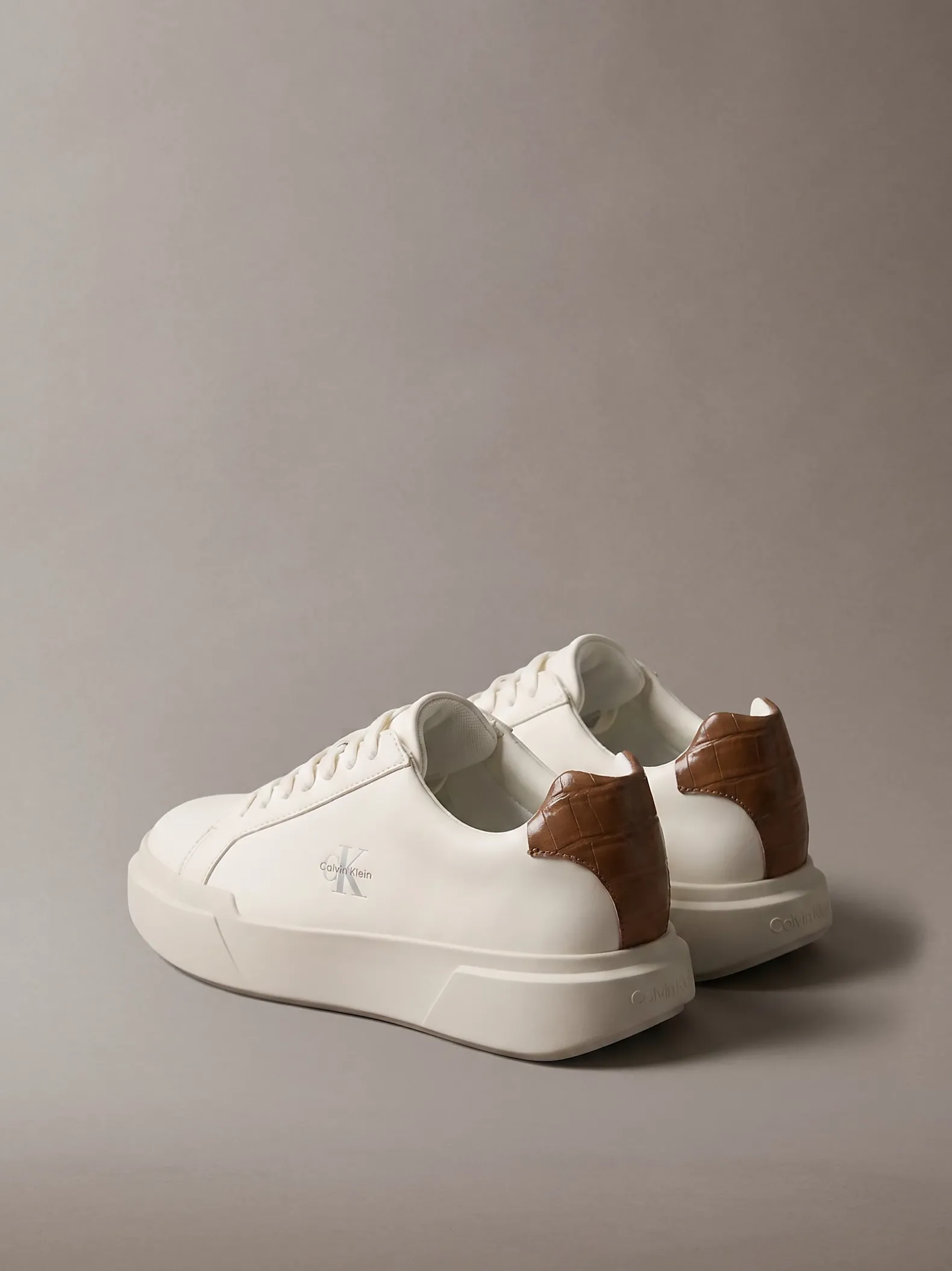 Leren duurzame chunky sneakers met grip