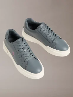 Leren duurzame chunky sneakers met grip
