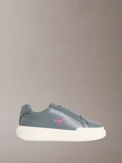 Leren duurzame chunky sneakers met grip