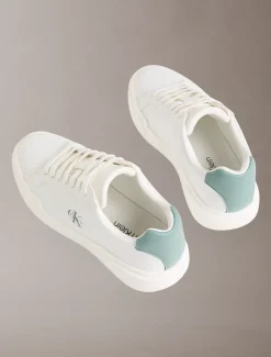 Leren duurzame chunky sneakers met grip