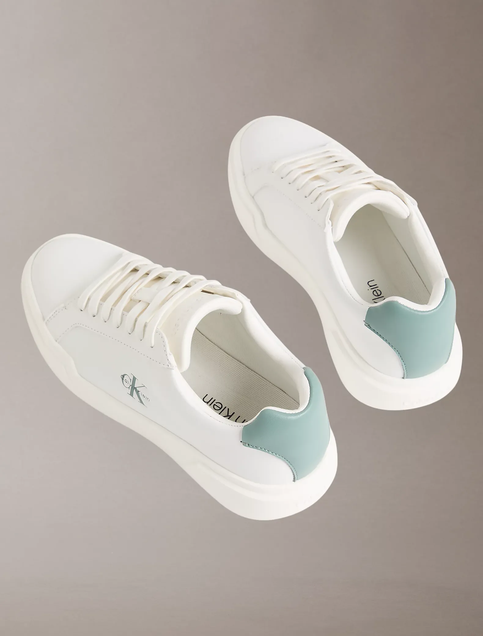 Leren duurzame chunky sneakers met grip