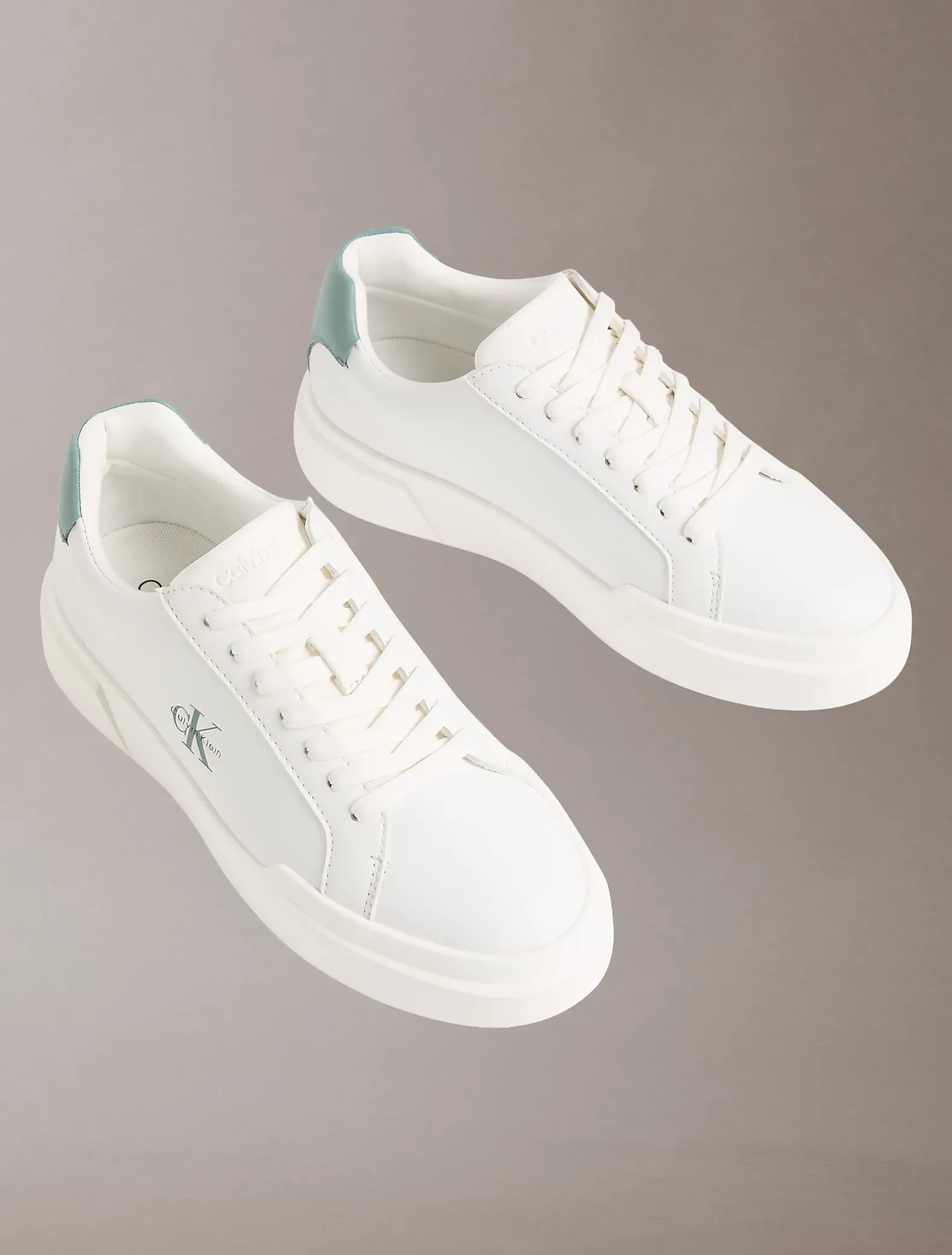 Leren duurzame chunky sneakers met grip