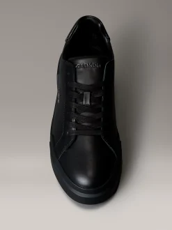 Leren duurzame chunky sneakers met grip