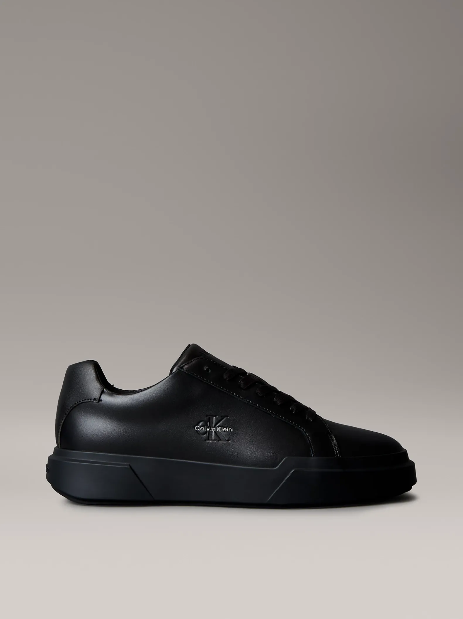 Leren duurzame chunky sneakers met grip
