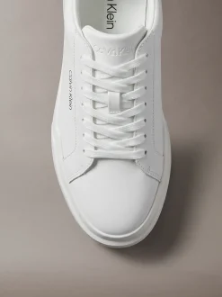 Leren duurzame chunky sneakers met grip