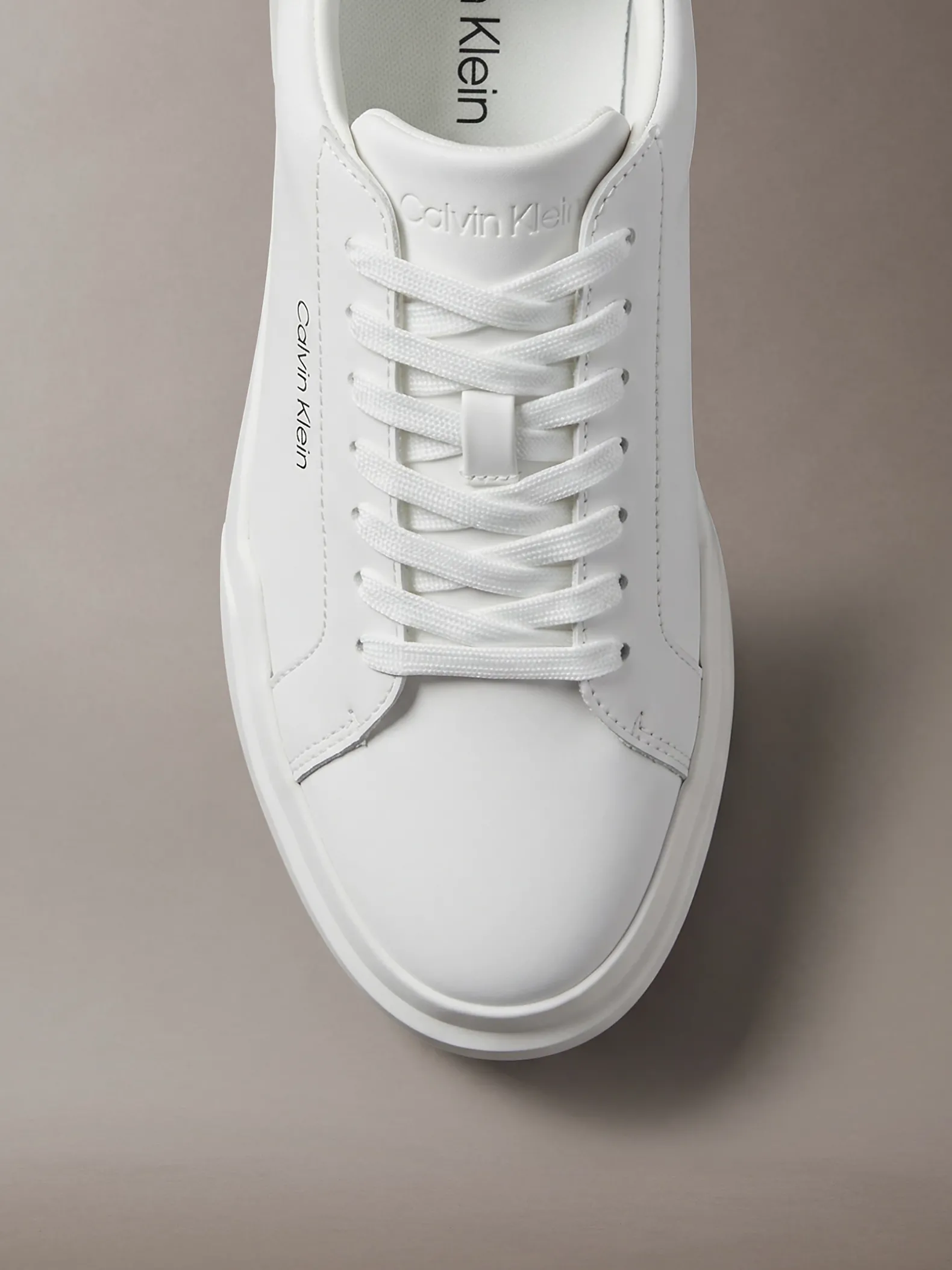 Leren duurzame chunky sneakers met grip