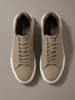 Leren duurzame chunky sneakers met grip