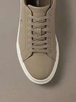 Leren duurzame chunky sneakers met grip