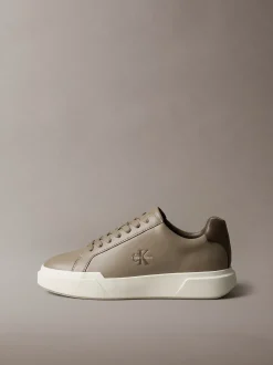 Leren duurzame chunky sneakers met grip