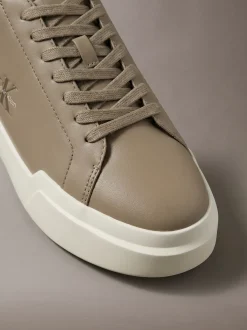 Leren duurzame chunky sneakers met grip