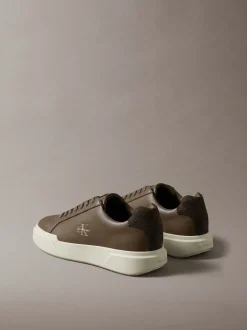 Leren duurzame chunky sneakers met grip