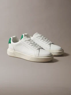 Leren duurzame chunky sneakers met grip