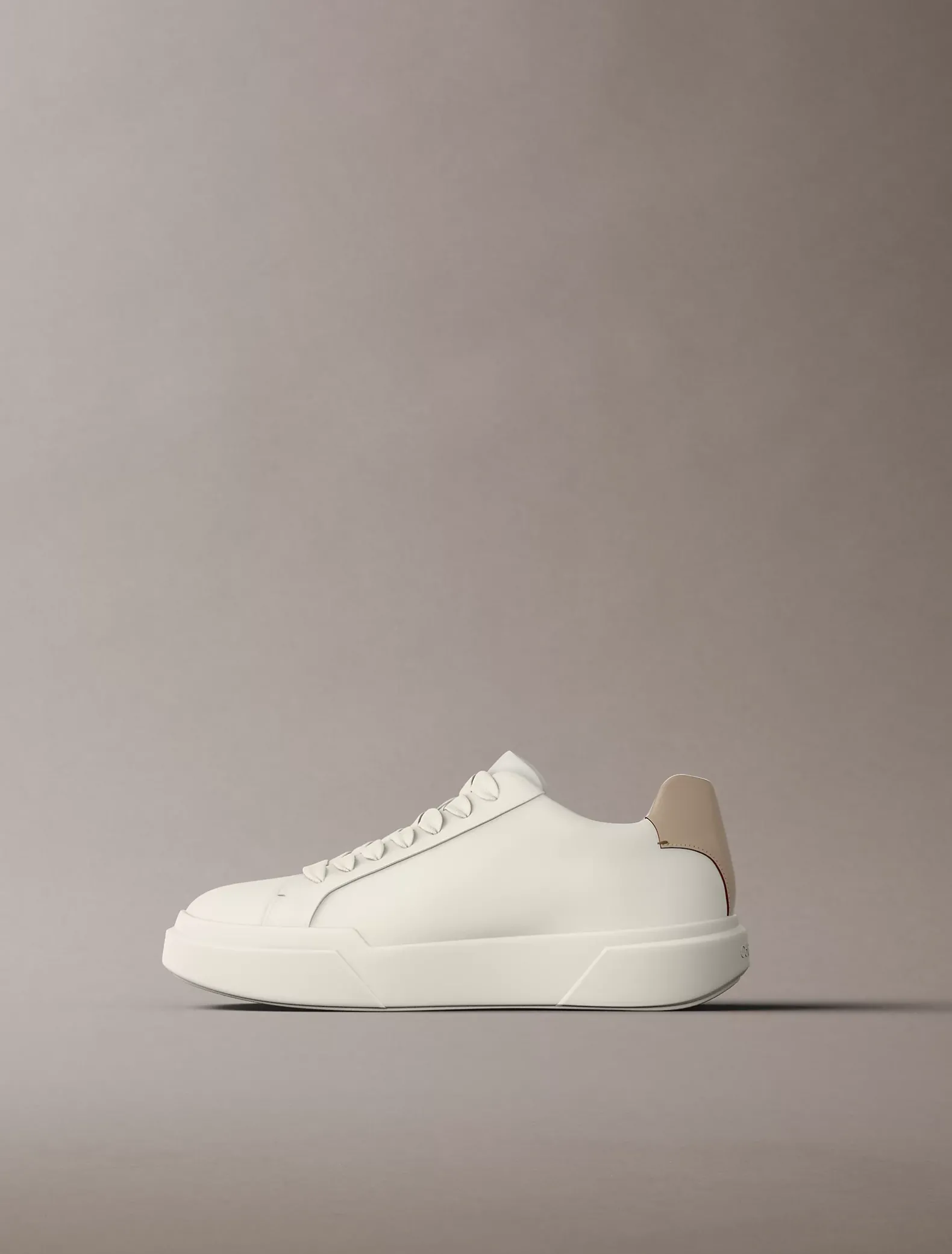 Leren duurzame chunky sneakers met grip