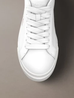Leren duurzame chunky sneakers met grip
