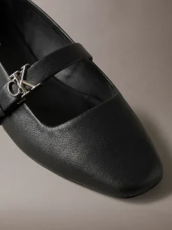 Leren Mary Jane ballerina's