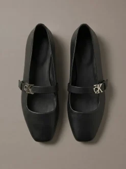 Leren Mary Jane ballerina's