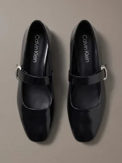 Leren Mary Jane ballerina's