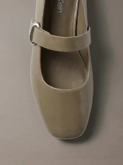Leren Mary Jane ballerina's