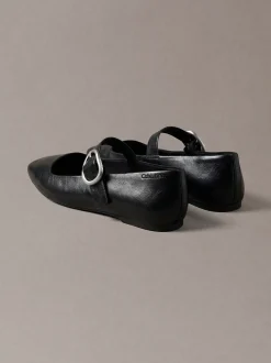 Leren Mary Jane ballerina's