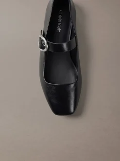 Leren Mary Jane ballerina's