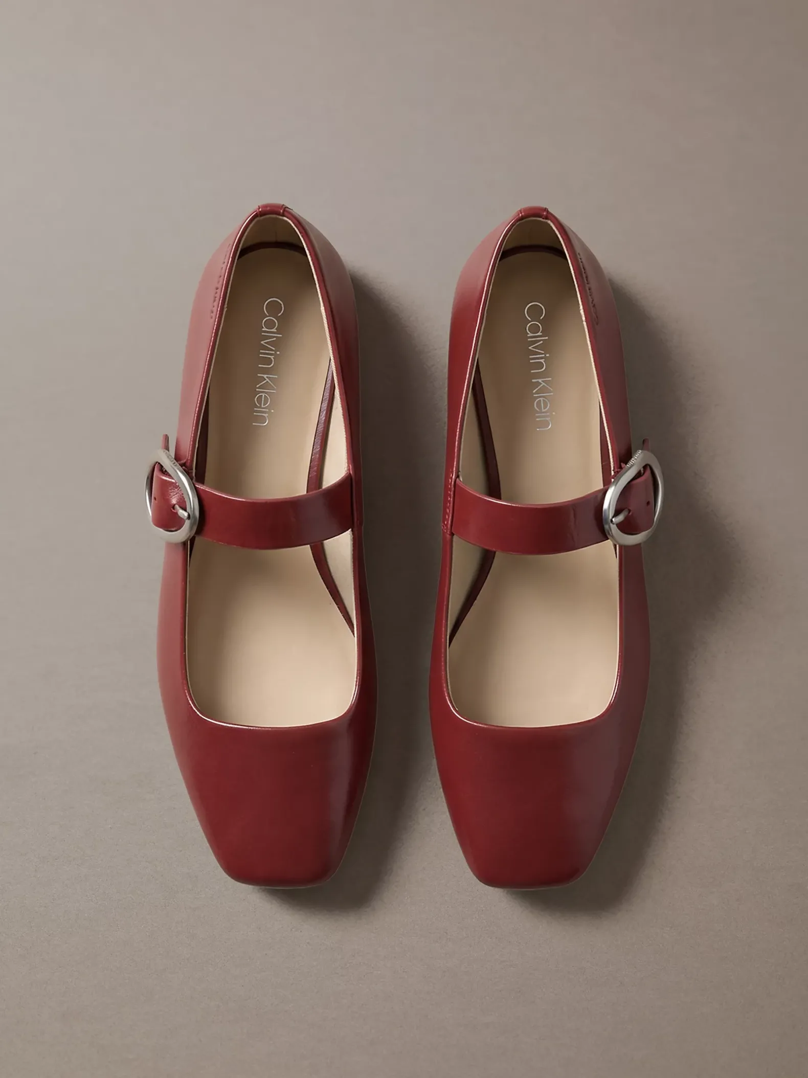 Leren Mary Jane ballerina's