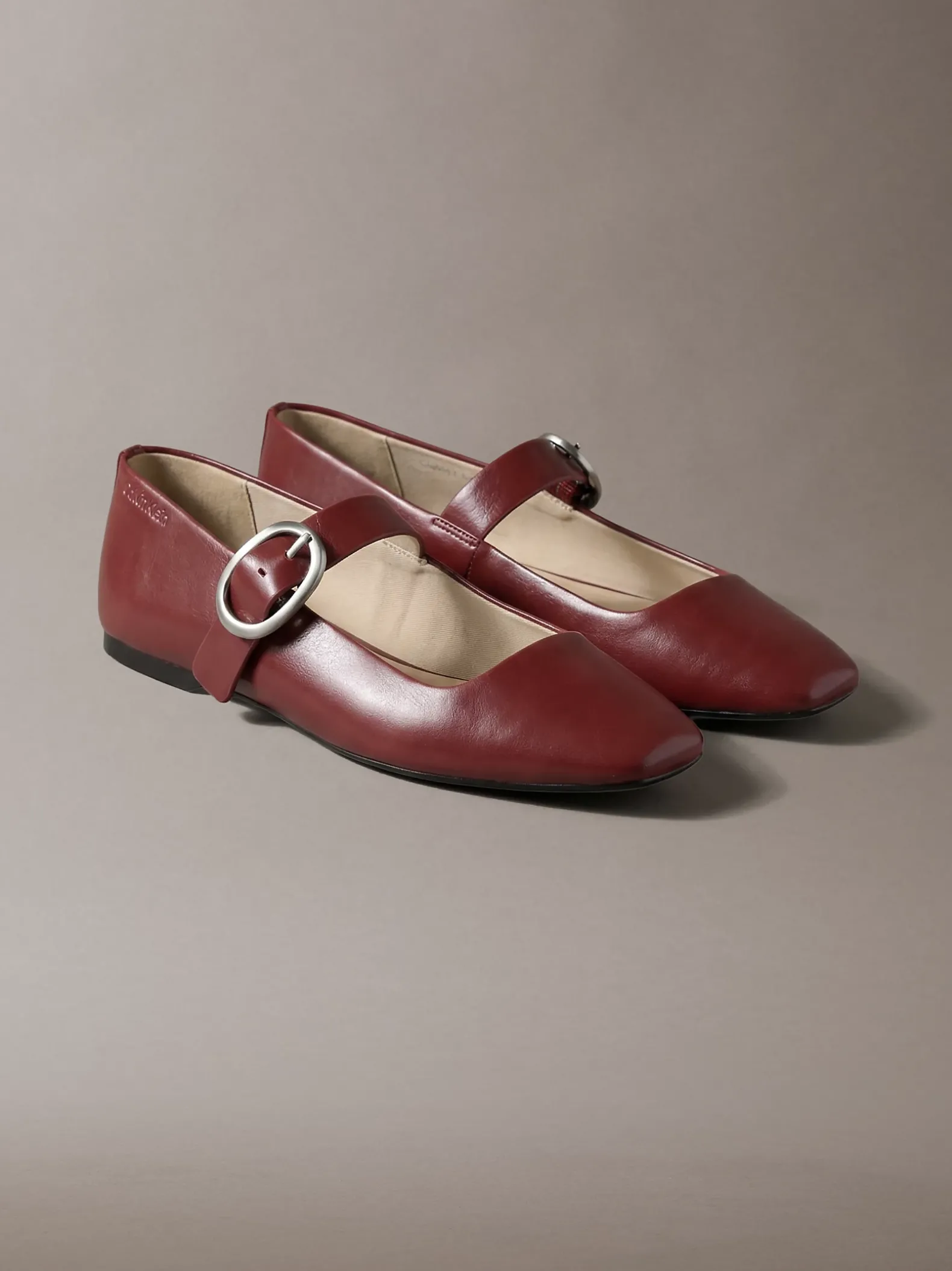 Leren Mary Jane ballerina's