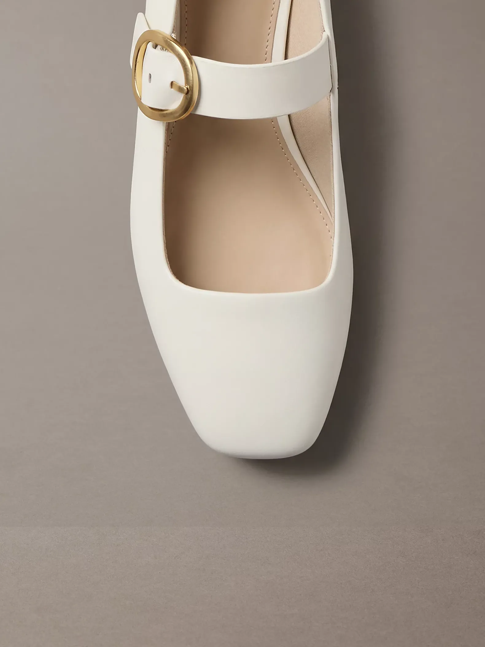 Leren Mary Jane ballerina's