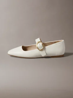 Leren Mary Jane ballerina's