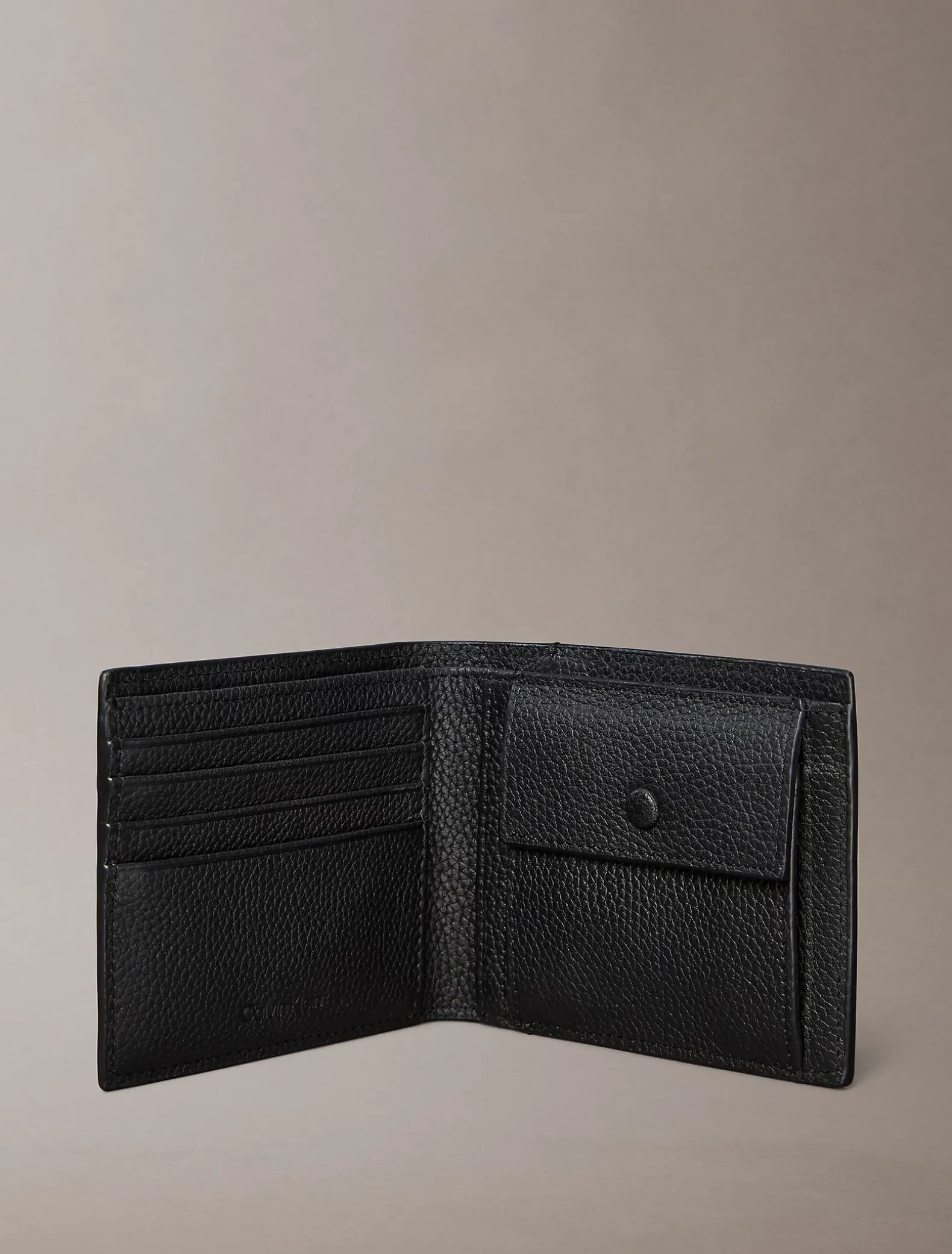 Leren RFID folie billfold portemonnee met logo