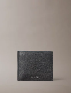 Leren RFID folie billfold portemonnee met logo