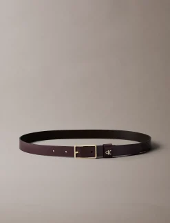 Leren riem met monogram hardware