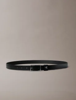 Leren riem met monogram hardware