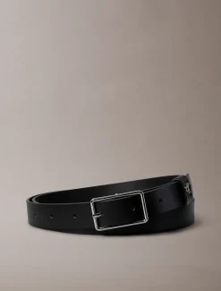 Leren riem met monogram hardware