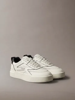 Leren signature sneakers