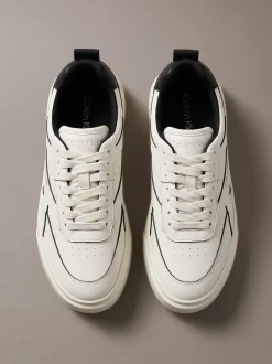 Leren signature sneakers