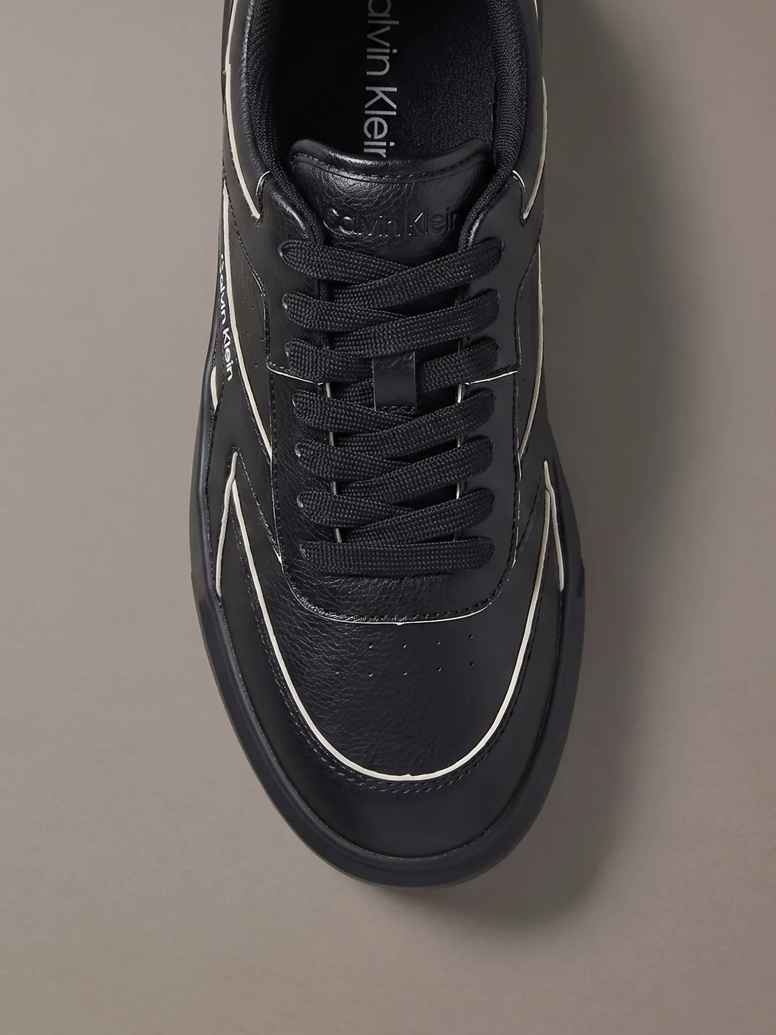 Leren signature sneakers