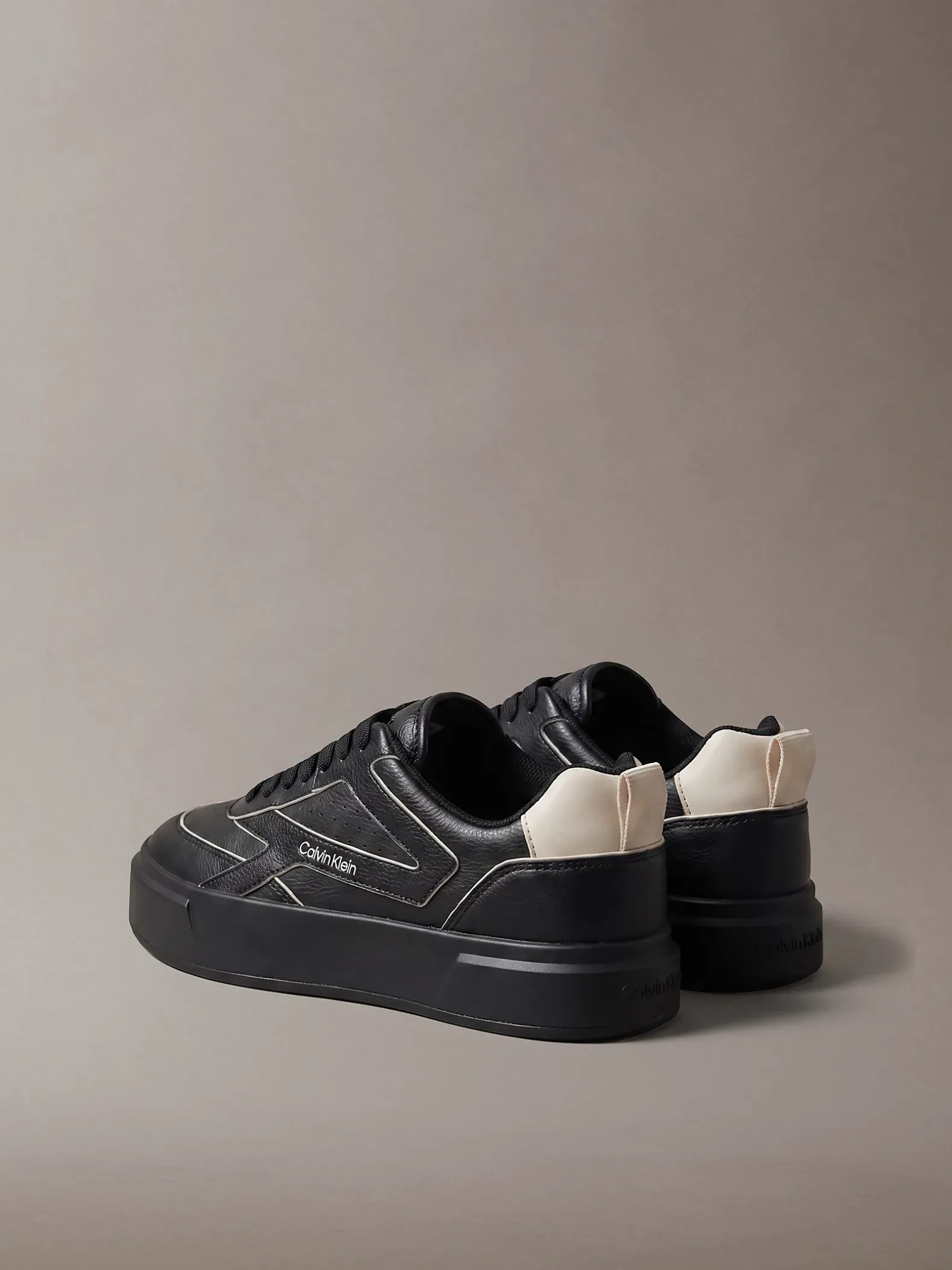 Leren signature sneakers