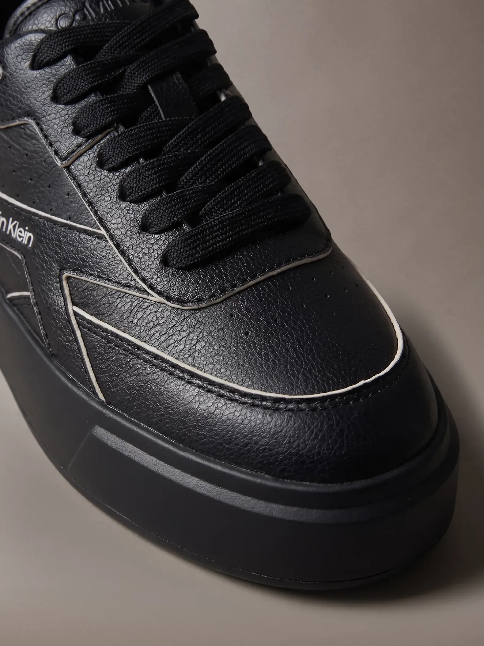 Leren signature sneakers