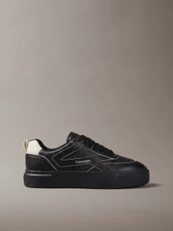Leren signature sneakers