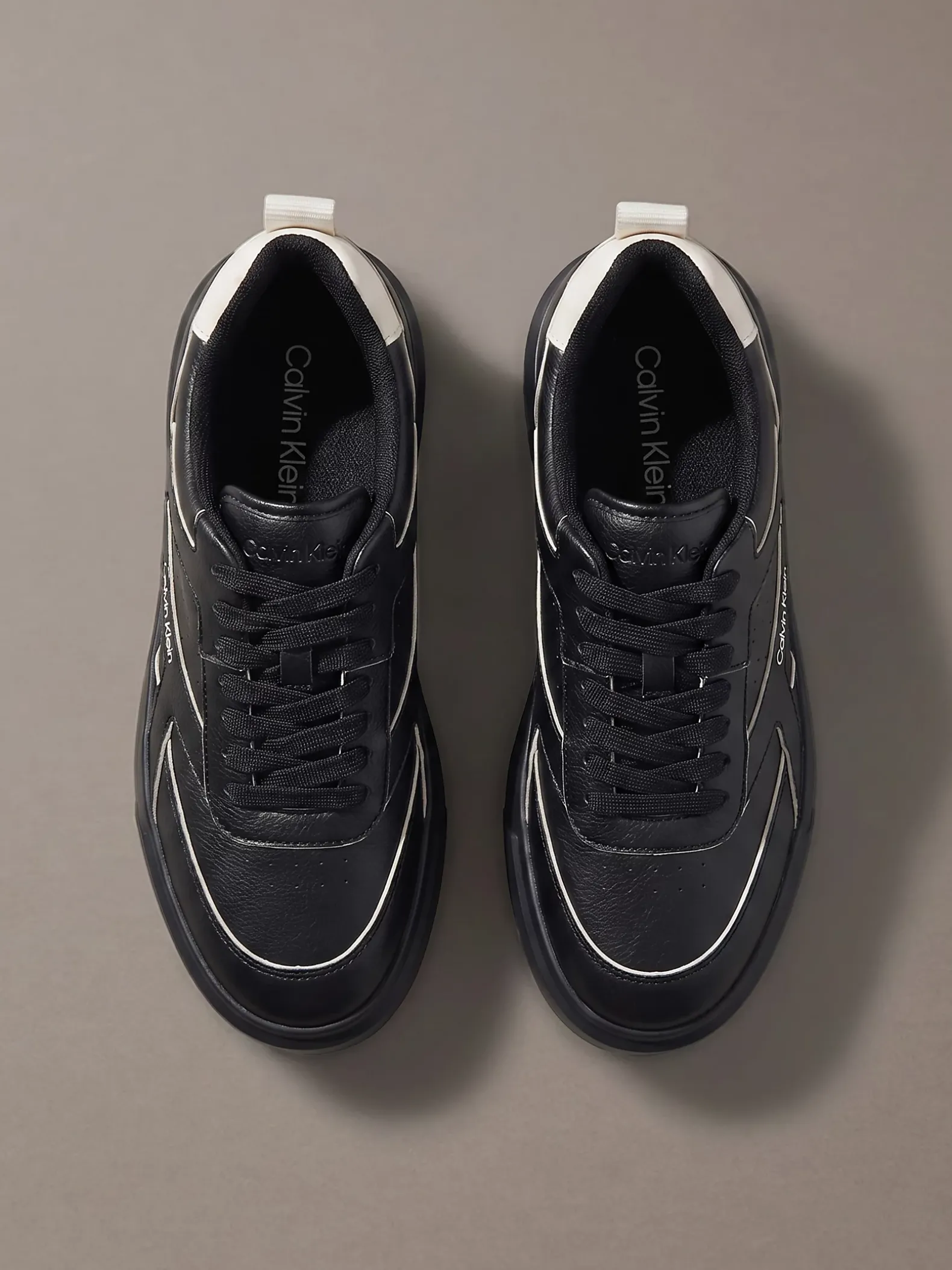 Leren signature sneakers
