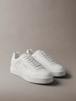 Leren signature sneakers