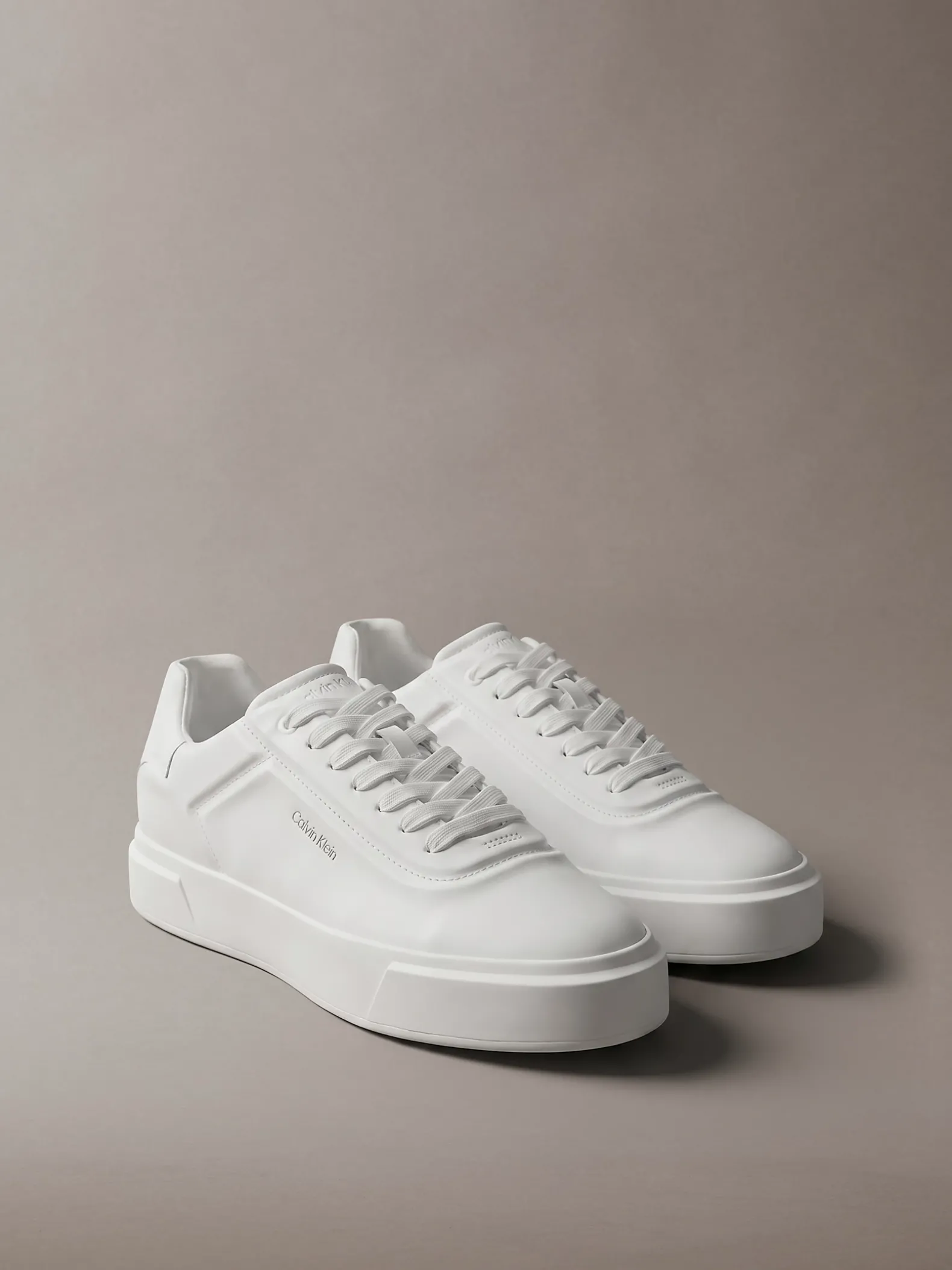 Leren signature sneakers