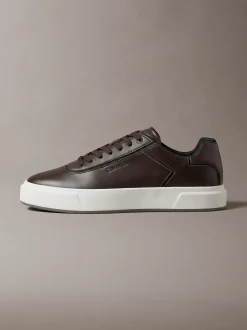 Leren signature sneakers