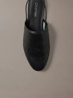 Leren slingback muiltjes